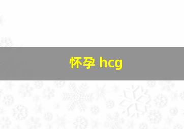 怀孕 hcg